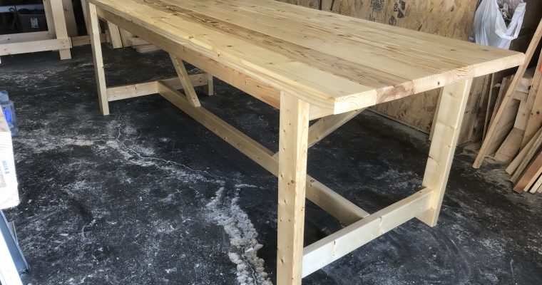 Table & benches – video!